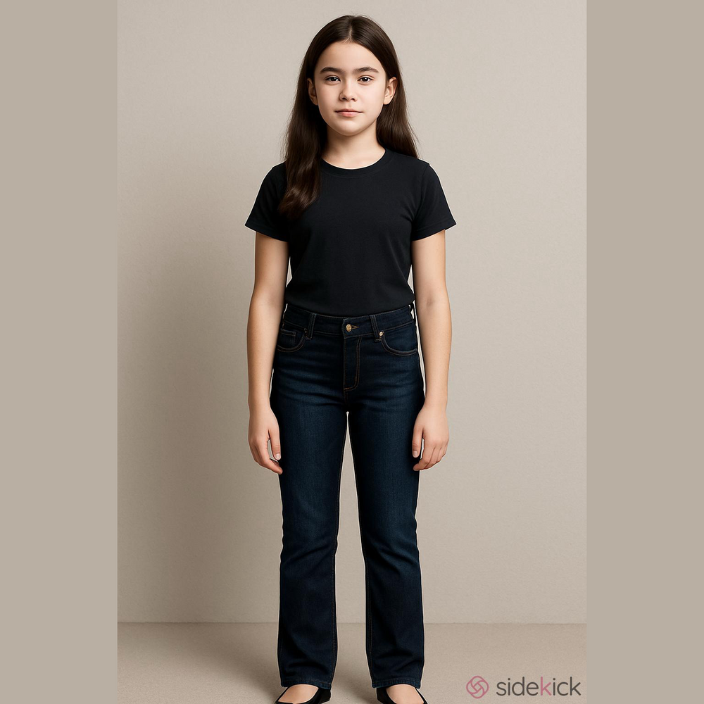 Justice Girls Jeans Size 18 1/2 Dark Wash